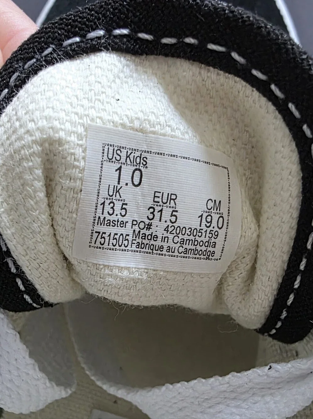 Vans classic kids